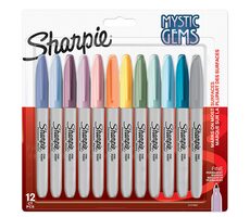 Sharpie Mystic Gems Marker permanenter Farbmix 12 Stk
