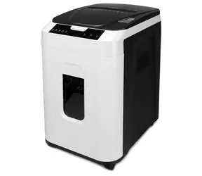 AT AT-180AF Aktenvernichter grau-weiß / mit automatischer Zuführung / Querschnitt / Geheimhaltung der Klasse P5 / 32,2 l