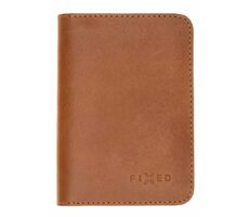 FIXED Wallet XL Ledergeldbörse aus echtem Rindsleder braun