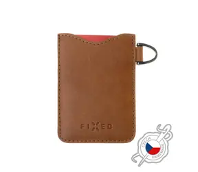 FIXED Cards Kartenetui aus braunem Leder
