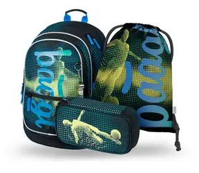 BAAGL SET 3 - Core Football Player Schulset / Rucksack / Federmäppchen / Tasche