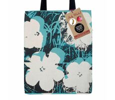 Galison Canvas-Tasche Flowers Andy Warhol / 38x43 cm