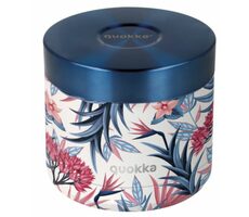 Quokka Whim Food Jar 0,6 l blauer Garten / Thermoskanne für Lebensmittel / Edelstahl 