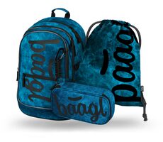 BAAGL SET 3 - Core Ocean Schulset / Rucksack / Federmäppchen / Tasche