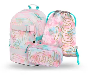 BAAGL SET 3 - Skate Sunset Schulset / Rucksack / Federmäppchen / Tasche