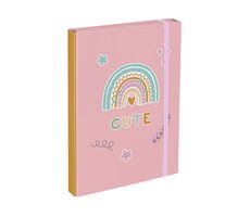 BAAGL Tafeln für Schulhefte A4 Regenbogenrosa / 23x32x3 cm