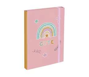BAAGL Tafeln für Schulhefte A4 Regenbogenrosa / 23x32x3 cm