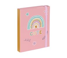 BAAGL Tafeln für Schulhefte A5 Regenbogenrosa / 23x17x3 cm