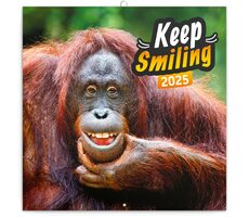 Presco Group Notizkalender Lächeln Sie bitte 2025 / 30 × 30 cm