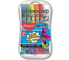 Maped Temperafarben 12x12ml in einer Plastikbox
