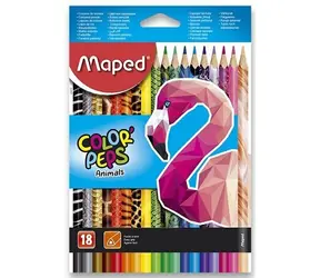 Maped Dreieckige Buntstifte Color'Peps Animals 18 Stk