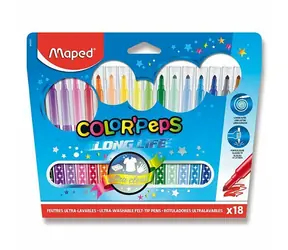 Maped Marker Color'Peps Long Life 18 Stk