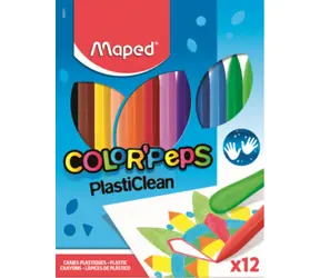 Maped Dreieckige Kunststoffstifte Color'Peps PlastiClean 12 Stk
