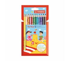 STABILO® Trio dickes Set mit 12 Buntstiften