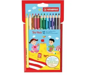 STABILO® Trio dickes Set mit 12 Buntstiften