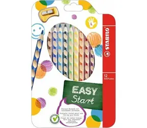 STABILO® EASYcolors - 12er Set mit Spitzer - 12 verschiedene Farben