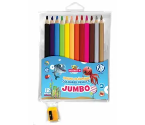 ASTRA Buntstifte Mini Mini 12 Stück Jumbo mit Spitzer