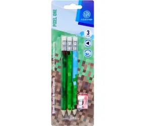 ASTRA Dreiecksstift HB Pixel One 3 Stück mit Spitzer