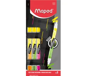Maped Textmarker Maped Fluo Peps Duo Neon - 3er-Set