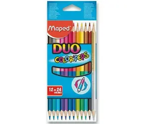 Maped Dreiecksmalstifte DUO Color'Peps 12 Stk