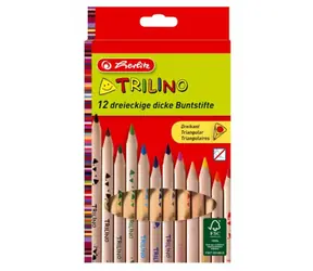 HERLITZ Buntstifte Trilino 12 Farben (Dreieck)