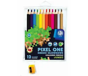 ASTRA Pixel One Buntstifte 12 Stück Jumbo mit Spitzer