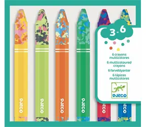 DJECO Regenbogenwachsstifte 6 Stk