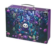 BAAGL Jungle Panda faltbarer Schulkoffer mit Hardware / 32,5 x 10,5 x 26 cm