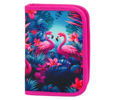 BAAGL Einstöckiger Schulkoffer Flamingos / 20x15x3 cm