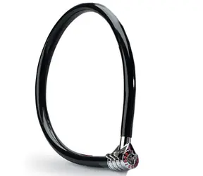 Master Lock 8631_black / Stahl-Kombinationskabel für Fahrrad 55 cm schwarz