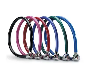 Master Lock 8631_blue / Stahl-Kombinationskabel für Fahrrad 55 cm blau
