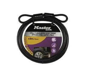 Master Lock 49 EURD / Flexibles Stahlkabel - 300 cm x 1 cm