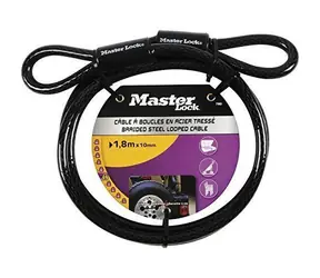 Master Lock 78EURD / Flexibles Stahlkabel - 180 cm x 1 cm