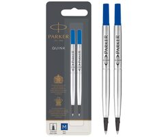 PARKER Tintenroller-Nachfüllung Medium Blue (2 Stück)