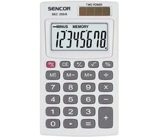 Sencor SEC 255 / Taschenrechner / 8-stelliges LCD-Display / 1xLR41