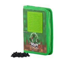 PIXIE CREW & MINECRAFT Schulmäppchen einlagig / 14,5 x 19,2 x 2,7 cm