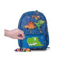PIXIE CREW Kinderrucksack Dino blau / ab 6 Jahren