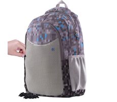 PIXIE CREW Kreativer Studentenrucksack grau-blau / ab 6 Jahren