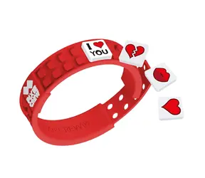 PIXIE CREW Romantisches Pixel-Love-Armband zum Thema Rot / ab 6 Jahren