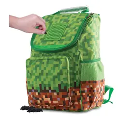 PIXIE CREW Schulranzen grün-braun mit kleinem Panel / ab 6 Jahren