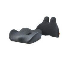 Powerton Lordosenstütze und Sitzkissen-Set anthrazit / ergonomisch / Memory-Schaum