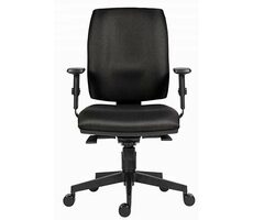 Unverpackt - Powerton Hana schwarz / Bürostuhl ergonomisch / Belastbarkeit 120 kg / unverpackt