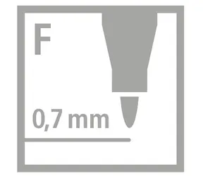 STABILO® OHPen Universal - fein - rot