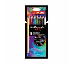 STABILO® aquacolor - ARTY - 12er Set - 12 verschiedene Farben