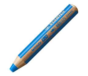 STABILO® Woody 3 in 1 - Jubiläumsedition - Tiger - 6er Set mit Spitzer - 6 verschiedene Farben