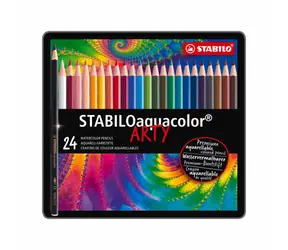 STABILO® aquacolor - 24er Set in der Dose - 24 verschiedene Farben