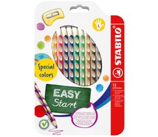 STABILO® EASYcolors - 12er Set mit Spitzer - 12 verschiedene Farben - Sonderfarben
