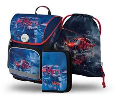 BAAGL SET 3 Ergo Rescuers: Aktentasche, Federmäppchen, Tasche