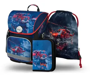 BAAGL SET 3 Ergo Rescuers: Aktentasche, Federmäppchen, Tasche