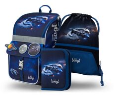 BAAGL SET 3 Zippy Spaceship: Aktentasche, Federmäppchen, Tasche